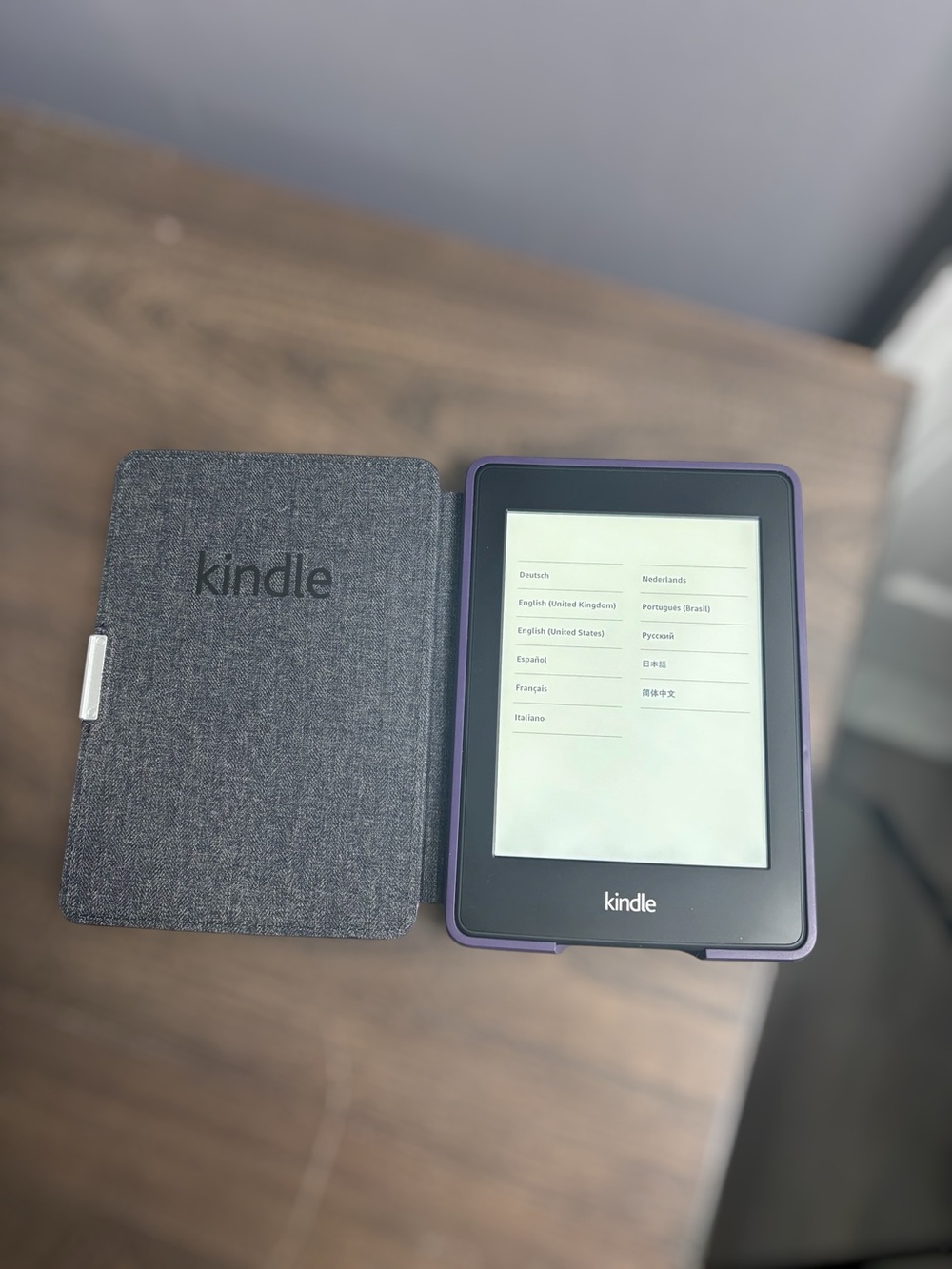 Amazon Kindle Paperwhite 6th Gen 2GB 3G + WiFi DP75SDI Purple Case